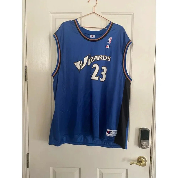 Michael Jordan #23 Washington Wizards NBA Champion Jersey 48 Size XXL - Picture 2 of 7